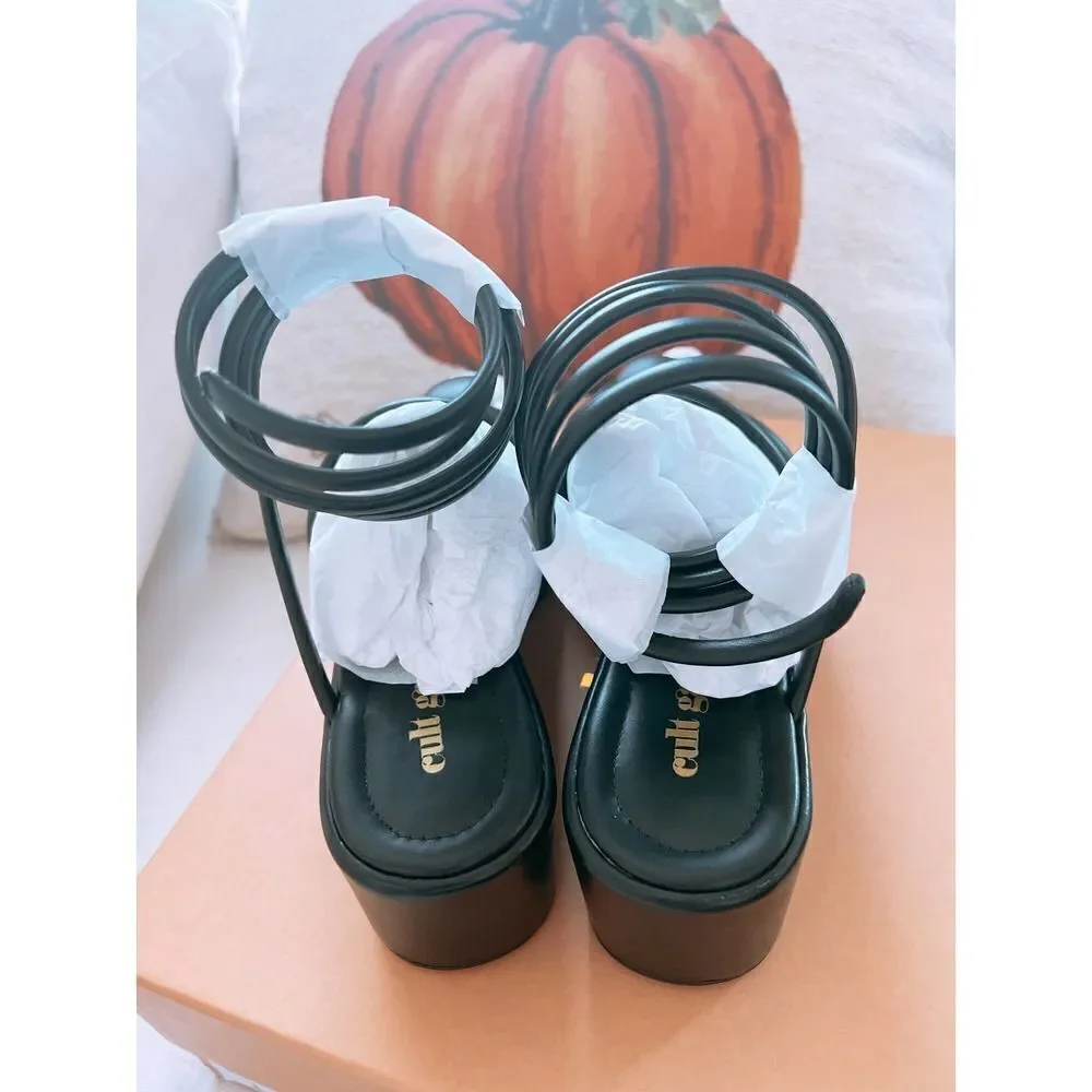 cult gaia alba platform sandal black 36